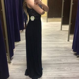 Navy blue prom dress